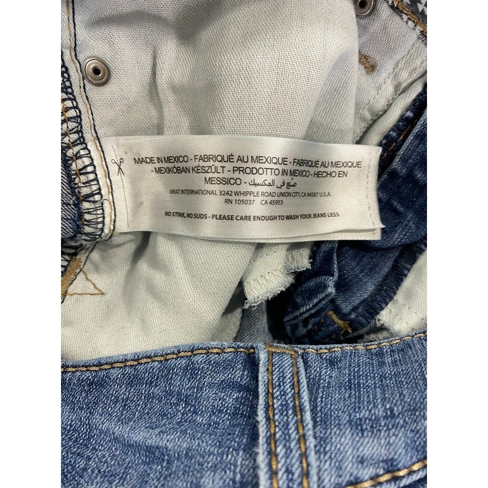 ARIAT Classic Real Boot Cut Denim Jeans Low Rise‎ Womens Size 27x32.5 Med Wash - Picture 7 of 10